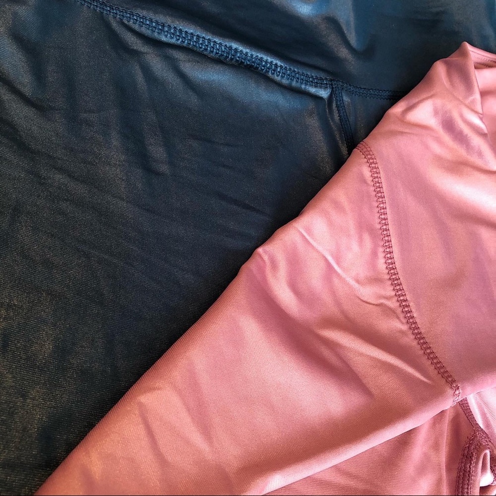 Mauve Liquid Biker Shorts - Picture 4 of 4